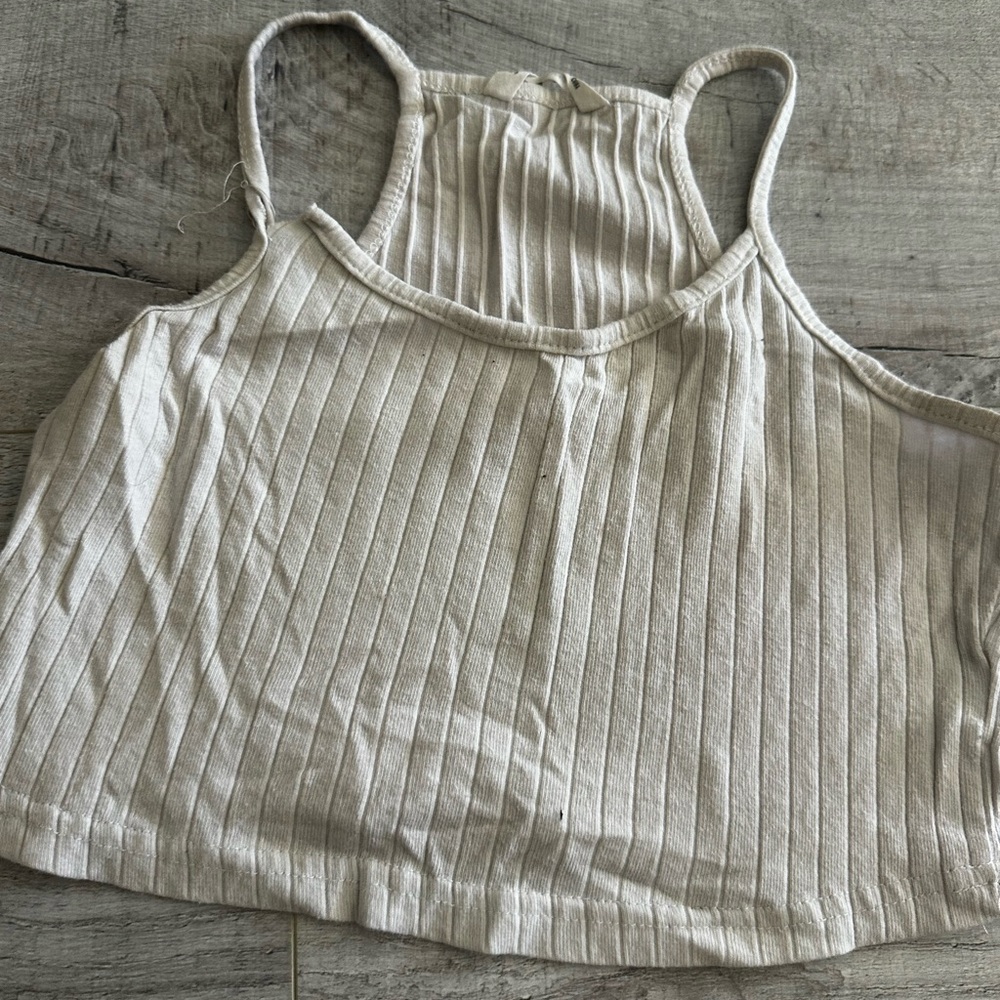 white tank top